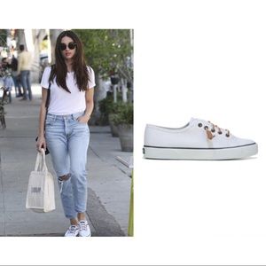 Sperry White Top- Sider Pier View Canvas Sneaker